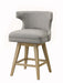 Everett - Counter Height Chair (Set of 2) - Fabric & Oak Unique Piece Furniture