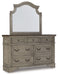 Lodenbay - Antique Gray - Dresser, Mirror Unique Piece Furniture