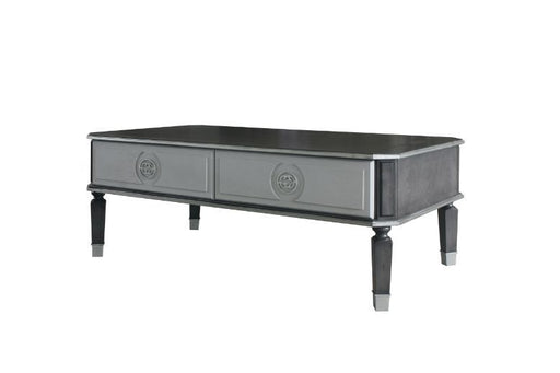 House - Beatrice Coffee Table - Charcoal & Light Gray Finish Unique Piece Furniture