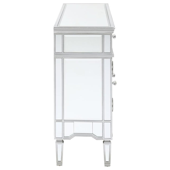 Duchess - 5-Drawer Accent Cabinet - Silver Unique Piece Furniture