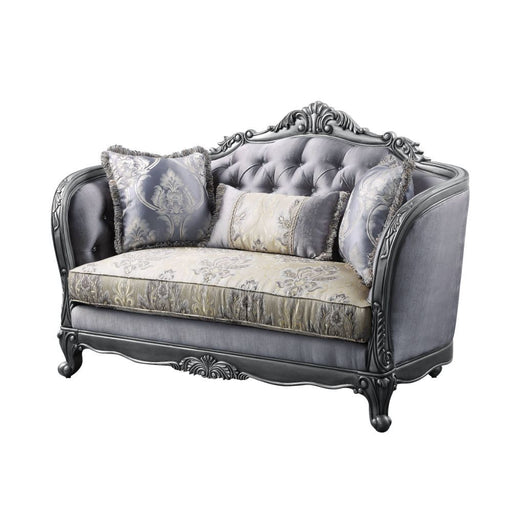 Ariadne - Loveseat - Fabric & Platinum Unique Piece Furniture