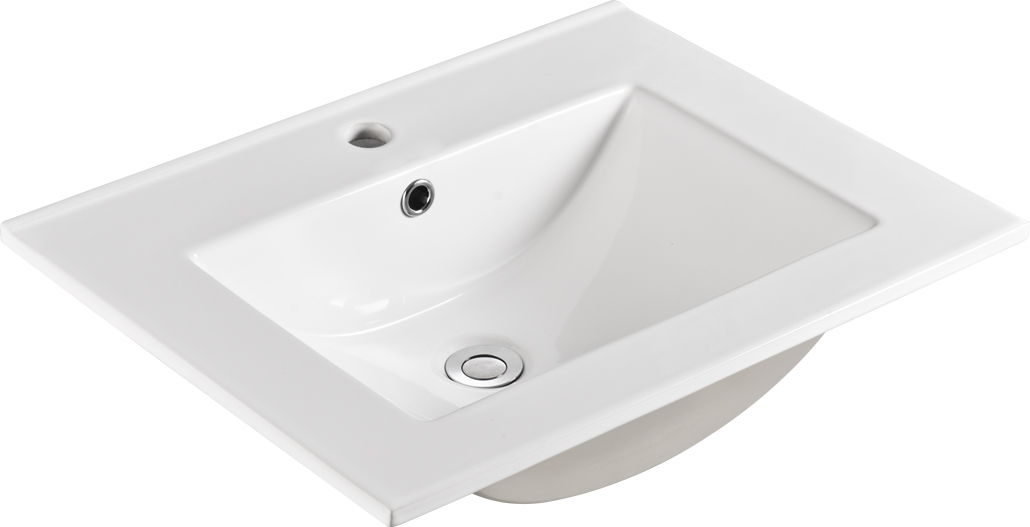 24" Ceramic Sink - Gloss White