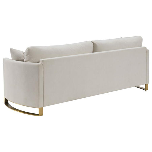 Corliss - Upholstered Arched Arms Sofa - Beige Unique Piece Furniture