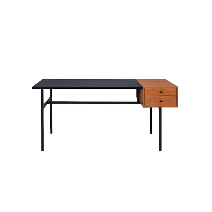 Oaken - Desk - Honey Oak & Black Unique Piece Furniture