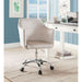 Cosgair - Office Chair - Champagne Velvet & Chrome Unique Piece Furniture