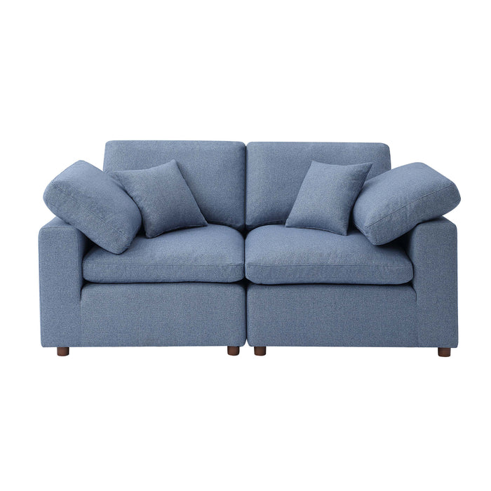 Modern Modular Sectional Sofa Set, Self - Customization Design Sofa Blue