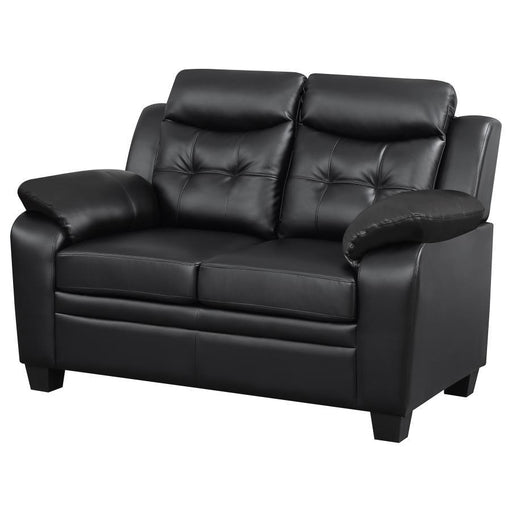 Finley - Tufted Upholstered Loveseat - Black Unique Piece Furniture