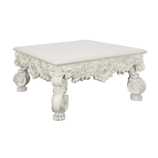 Adara - Coffee Table - Antique White Finish Unique Piece Furniture