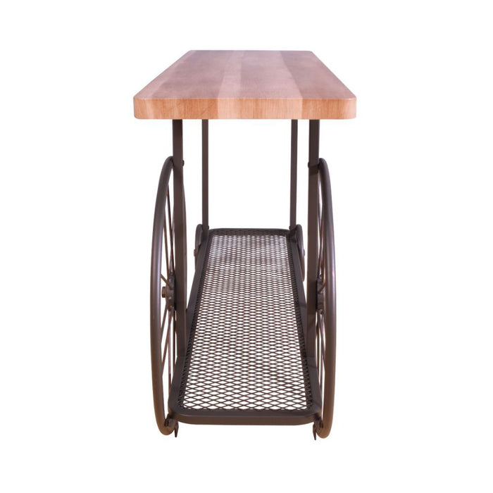 Francie - Accent Table - Oak & Antique Gray Unique Piece Furniture