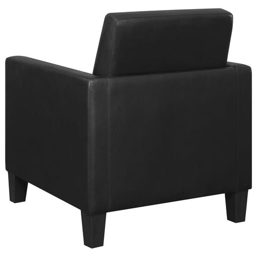 Julio - Upholstered Accent Chair With Track Arms - Black Unique Piece Furniture