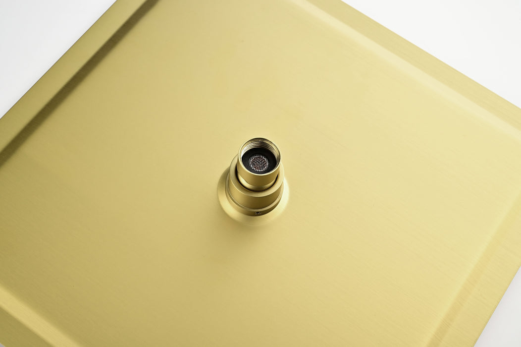 Bathroom Luxury Combo Set Ceiling Mounted Rainfall Gold
