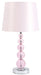 Letty - Pink - Crystal Table Lamp Unique Piece Furniture
