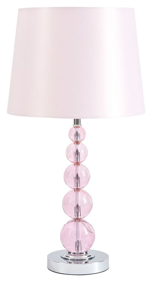Letty - Pink - Crystal Table Lamp Unique Piece Furniture