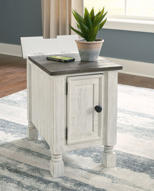 Havalance - White / Gray - Chair Side End Table Unique Piece Furniture