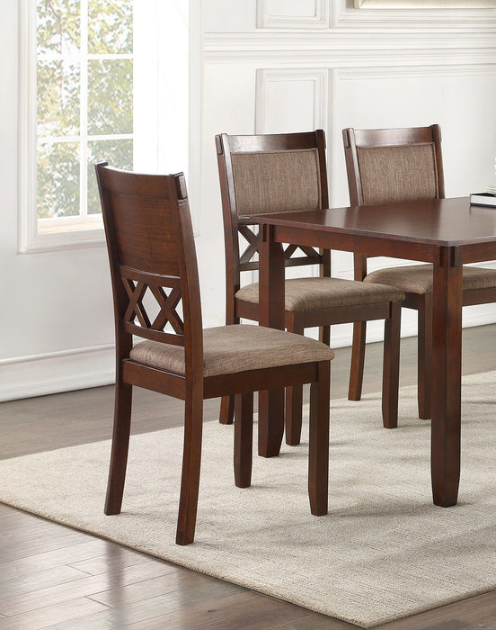 Espresso Color Dining Room Furniture Unique Modern 6 Piece Set Dining Table 4 Side Chairs And A Bench Solid Wood Rubberwood And Veneers