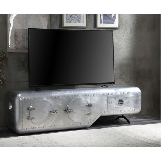 Brancaster - TV Stand - Aluminum - 22" Unique Piece Furniture