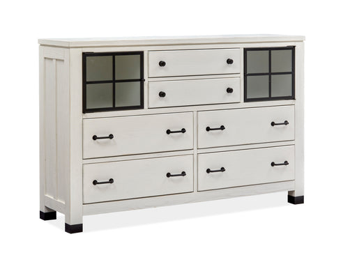 Harper Springs - Door Dresser - Silo White Unique Piece Furniture