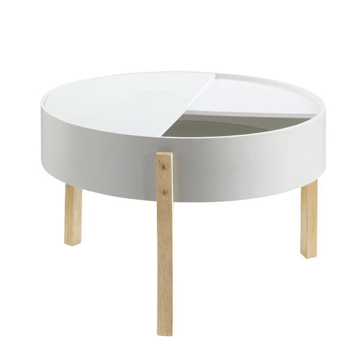 Bodfish - Coffee Table - White & Natural Unique Piece Furniture