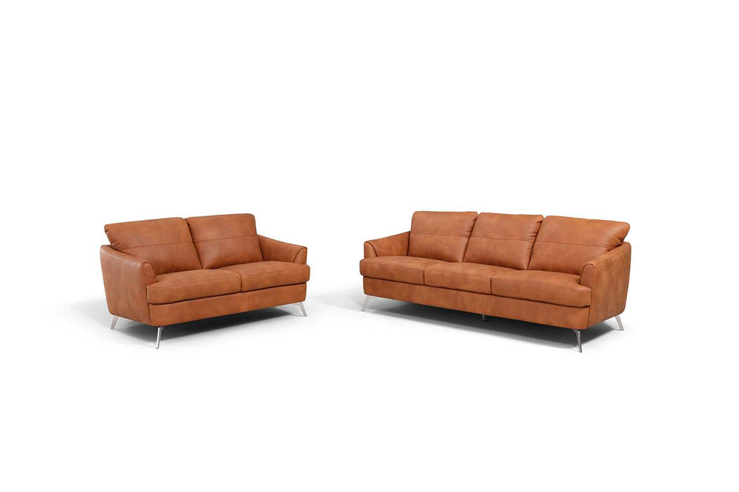 Safi - Loveseat - CapPUchino Leather Unique Piece Furniture