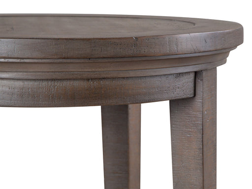 Paxton Place - Round Accent End Table - Dovetail Grey Unique Piece Furniture