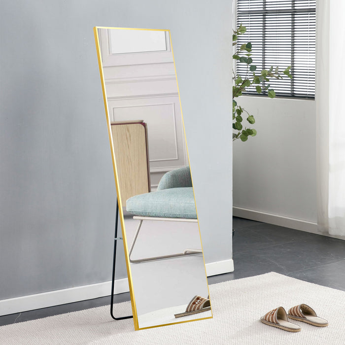 The 3Rd Generation Aluminum Alloy Metal Frame Wall Mounted Full Body Mirror, Bathroom Makeup Mirror, Bedroom Entrance, Decorative Mirror, Quality Upgrade