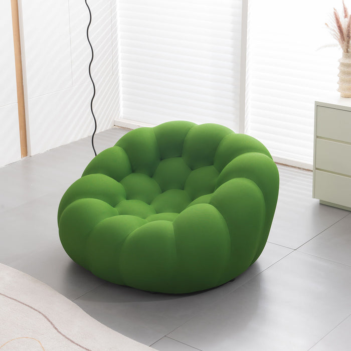 Modern Bubble Floor Sofa, Single Chair For Living Room, Green