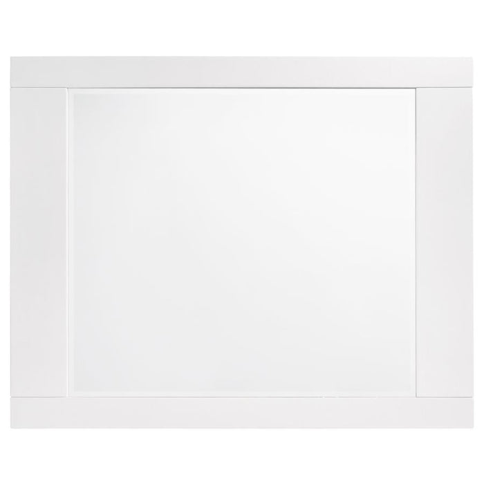 Felicity - Rectangle Dresser Mirror - Glossy White Unique Piece Furniture