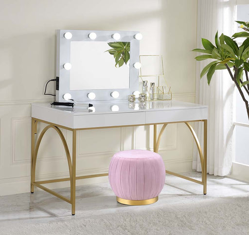 Avery - Accent Mirror - White Finish Unique Piece Furniture
