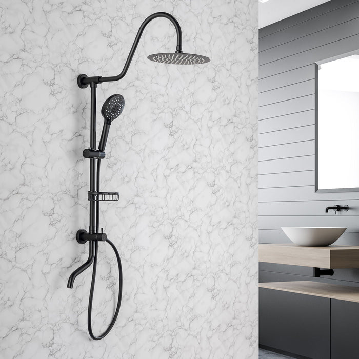 Complete Shower System - Matte Black