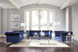 Bleker - Tufted Tuxedo Arm Chair - Blue Unique Piece Furniture