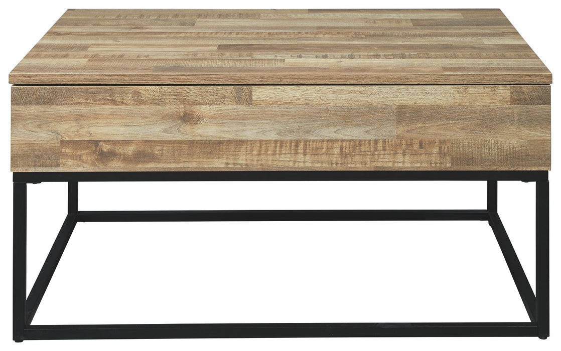 Gerdanet - Natural - Lift Top Cocktail Table Unique Piece Furniture