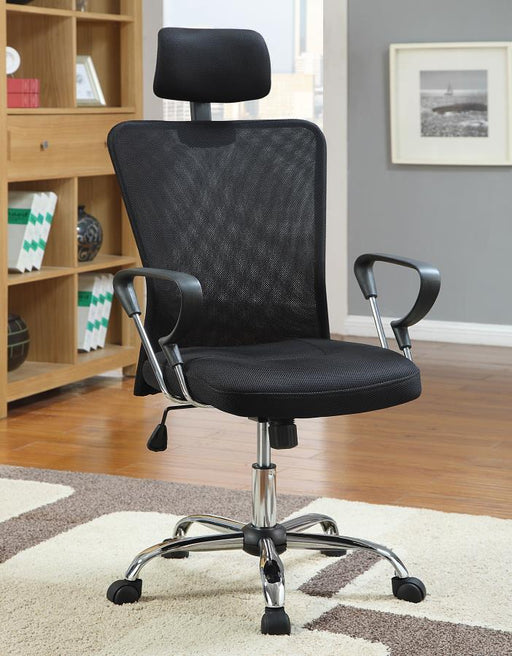 Stark - Mesh Back Office Chair - Black And Chrome Unique Piece Furniture