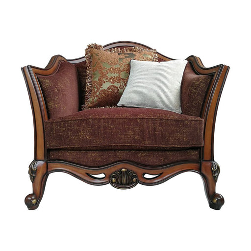 Beredei - Chair - Fabric & Antique Oak Unique Piece Furniture