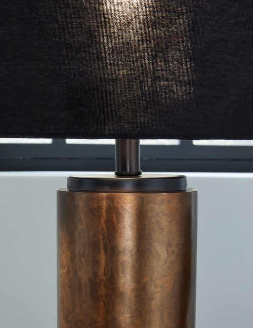 Hildry - Antique Brass Finish - Metal Table Lamp Unique Piece Furniture