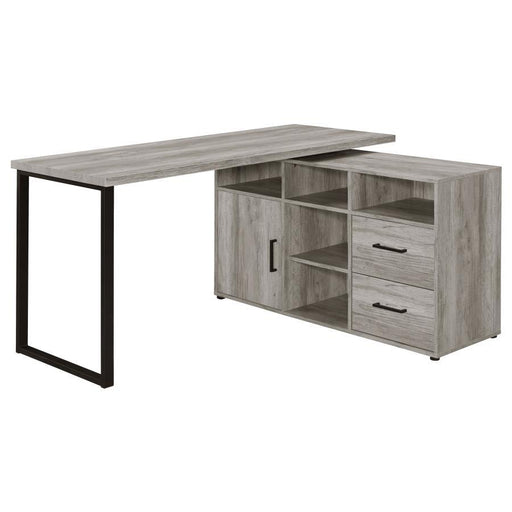 Hertford - L-shape Office Desk with Storage Unique Piece Furniture
