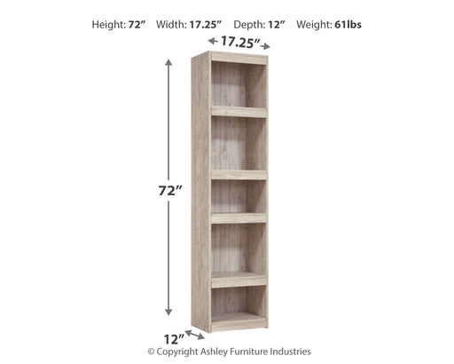 Willowton - Whitewash - Pier - 4 Shelves Unique Piece Furniture