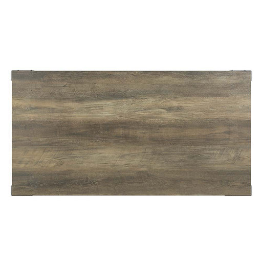 Abiram - Coffee Table - Rustic Oak Finish Unique Piece Furniture