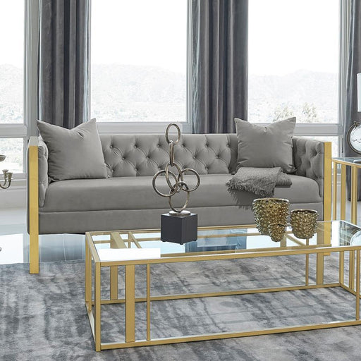Eastbrook - Tufted Back Sofa - Gray Unique Piece Furniture
