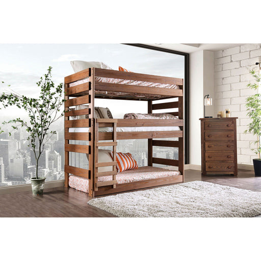 Pollyanna - Twin Bed With 3 Slat Kits - Mahogany Unique Piece Furniture