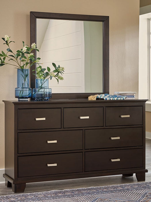 Covetown - Dresser And Mirror - Dark Brown Quick Shipping Available at Unique Piece Furniture Dallas & Acworth Covetown - Dresser And Mirror - Dark Brown Quick Shipping Available at Unique Piece Furniture Dallas & Acworth