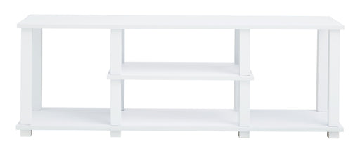 Baraga - White - TV Stand Unique Piece Furniture