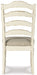 Realyn - Chipped White - Dining Uph Side Chair (Set of 2) - Ladderback Unique Piece Furniture