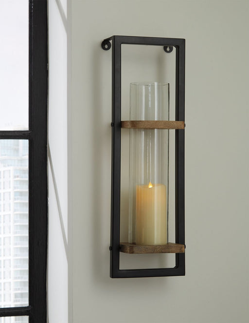 Colburn - Natural / Black - Wall Sconce Unique Piece Furniture