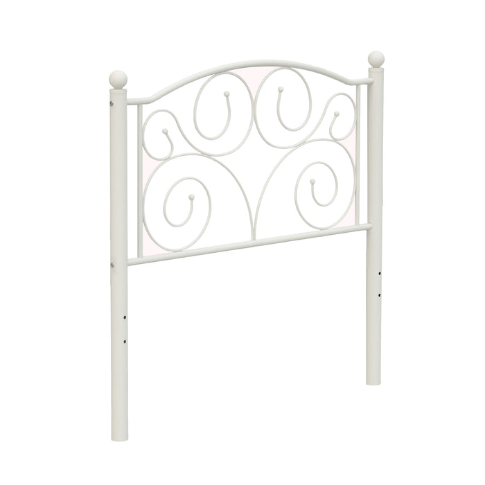 Twin Size Unique Flower Sturdy System Metal Bed Frame With Headboard And Footboard