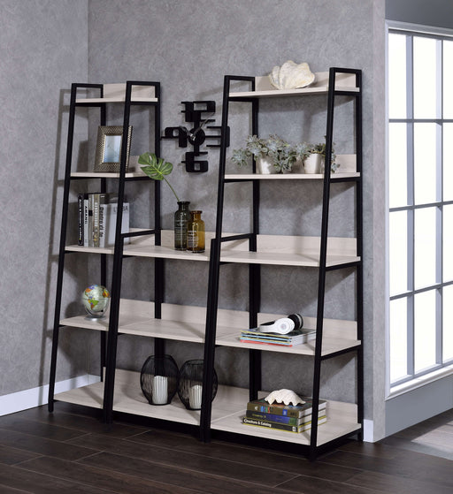 Wendral - Bookshelf - Natural & Black - 67" Unique Piece Furniture