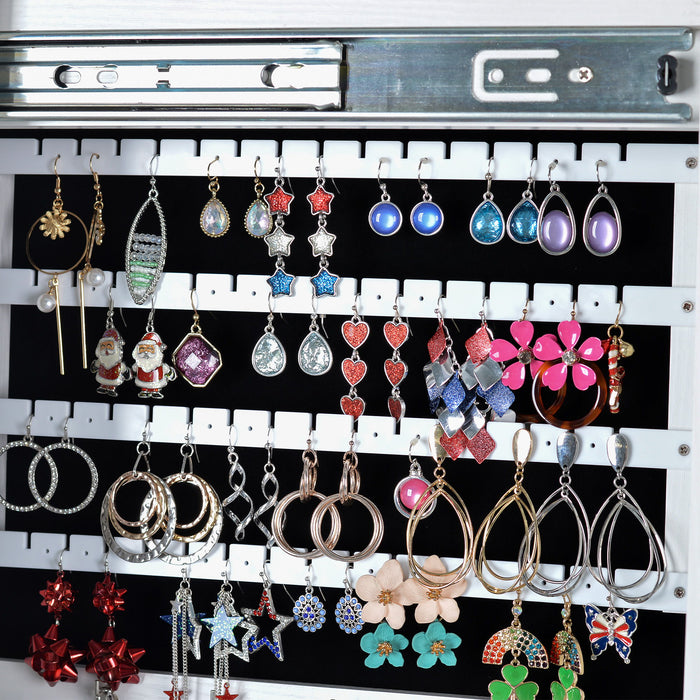 Full Mirror Simple Jewelry Storage Mirror Cabinet