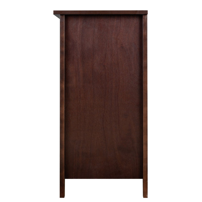 Drawer Dresser Cabinet Bar Cabinet, Storge Cabinet, Lockers, Retro Round Handle - Antique Auburn