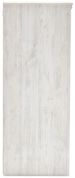 Paxberry - Whitewash - Six Drawer Dresser - Medallion Drawer Pulls Unique Piece Furniture
