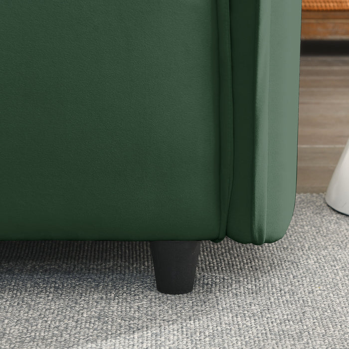 Luxury Modern Style Living Room Upholstery Sofa (Set of 2) - Green