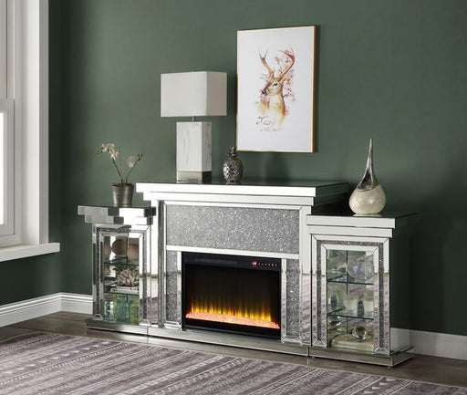 Noralie - Fireplace - Mirrored - Wood Unique Piece Furniture